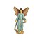 Barcana 44.5" Blue and Brown Angel Christmas Nativity Figurine